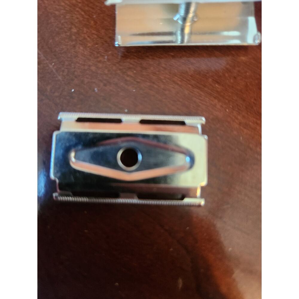 GILLETTE TRAVEL RAZOR KIT IN Black LEATHER CASE Vtg. 1960's With Razor NEW - Picture 9 of 11